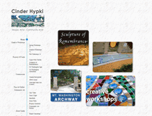 Tablet Screenshot of cinderart.com